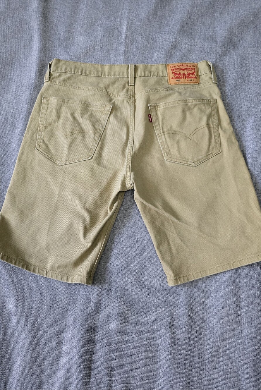 Levi's 405 Men's Tan Denim Shorts Size 32